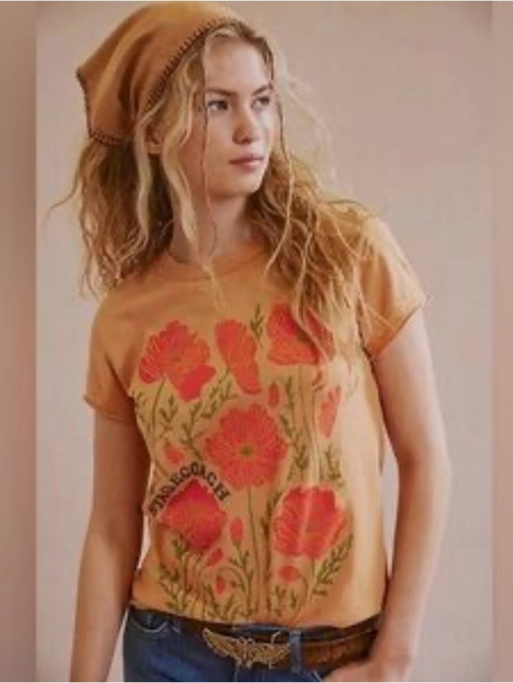 NWOT!  Free People Stagecoach 2025 Tee Graphic Floral ~ XS